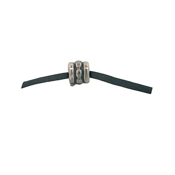 Authentic Pandora ALE Sterling Silver Dash & Dots Bead Charm! 87 - Picture 2 of 6